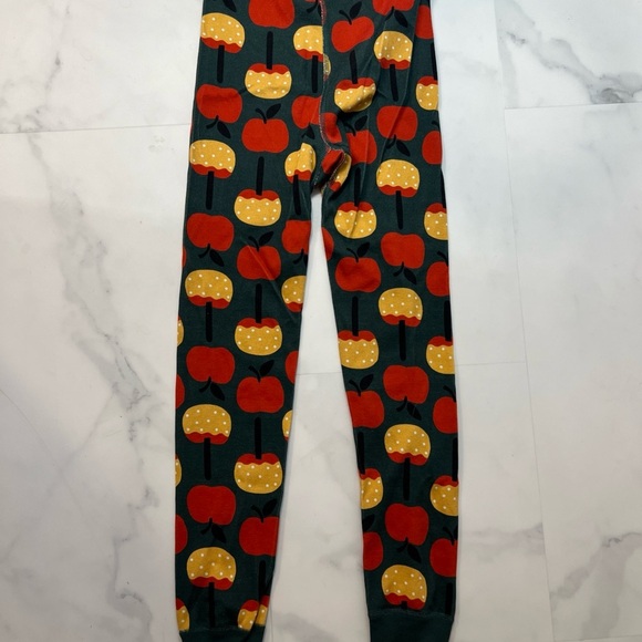 Hanna Andersson Kids Pajama Bottoms - Red and Yellow Apples - Picture 3 of 3